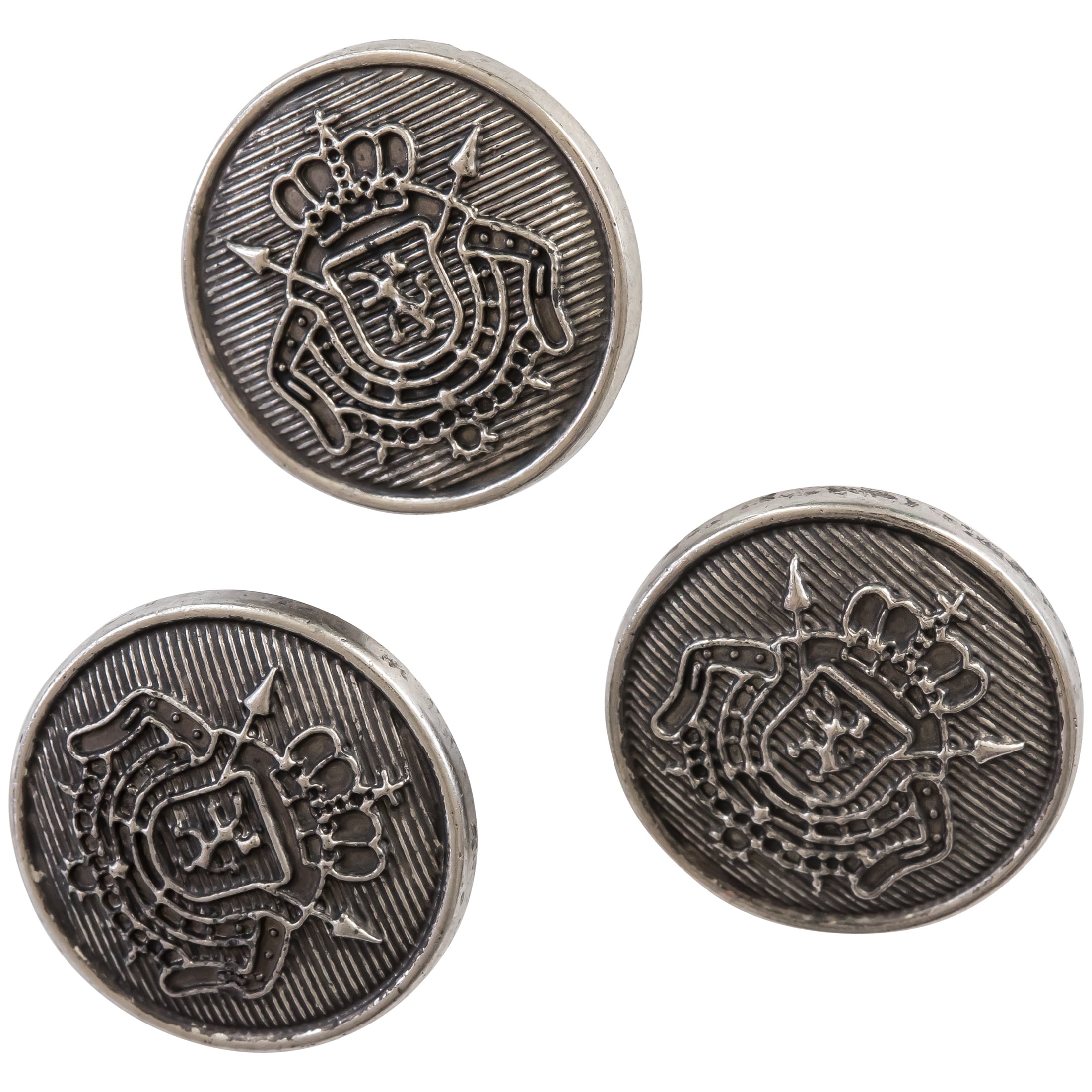 Metal Shank Silver Buttons 20mm 2B\325
