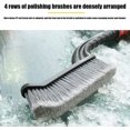 thumbnail image 3 of 2 in 1 Car Snow Removal Brush Snow Scraper for Car Large Winter Snow Removal Tool Snow Shovel Ice Removal 30 ih Yellow, 3 of 7