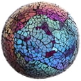 thumbnail image 1 of Phenofice Art Glass Balls 4 Inch Multi-Colored Mosaic Ball for Home Interior Garden Enthusiasts 1 Set, 1 of 6
