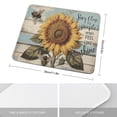 thumbnail image 2 of Sunflower And Bee Stay Close To People Who Feel Like Sunshine Mouse Pad, 10"x12" Mousepad With Stitched Edge, Non-Slip Rubber MousePads for Office Laptop, 2 of 8