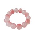 thumbnail image 7 of rygai Women Bracelet Elegant Gradient Half Transparent Glossy Glass Round Beads Ladies Bracelet Fashion Jewelry,Grey, 7 of 7