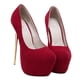 thumbnail image 1 of Chic Red High Heel Shoes Designed For Women Perfect For Dance Events Offering Comfort During Wear 1 Pair, 1 of 3