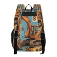 thumbnail image 5 of Iauyy Clear Backpack Heavy Duty PVC Transparent Backpack for College Workplace, Vintage Digger, 5 of 8