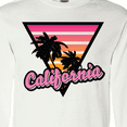 thumbnail image 4 of Inktastic California with Triangle and Palm Trees Long Sleeve T-Shirt, 4 of 5