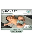 thumbnail image 3 of (4 pack) The Honest Company Clean Conscious Disposable Baby Diapers Above It All Print Size 2 (12–18 lbs) 32 Count, 3 of 9