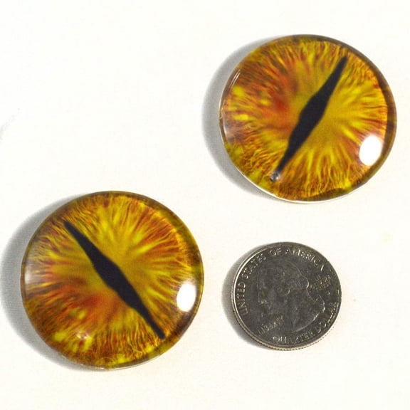 Golden Dragon Glass Eyes