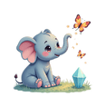 thumbnail image 5 of cartoon Elephant Stickers, Waterproof Elephant Sticker for Water Bottle Laptop Phone Cases Planner Skateboard Luggage Helmet Party Favor Decor, Ideal for Adults Teens Teacher Rewards, 5 of 9