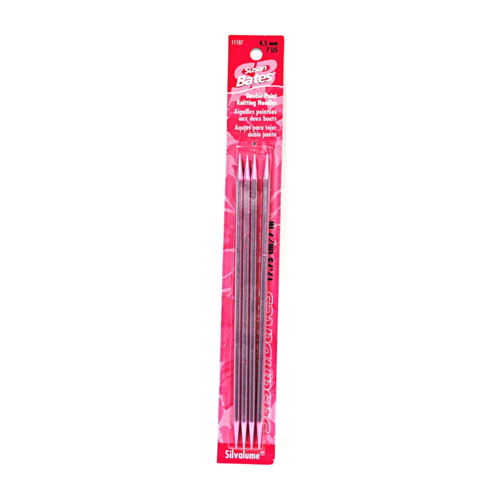 Susan Bates Silvalume Double Point Knitting Needles 7 Inch Walmart