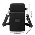 thumbnail image 4 of Crossbody Bags for Women Canvas Cell Phone Bags Zipper Purses Travel Pouch Lightweight Shoulder Bag, 4 of 8