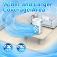 thumbnail image 6 of AEROZY Portable Evaporative Air Cooler, 1200ML Water Tank with 3 Speeds, Cool Mist, 7-Hour Timer, Remote & 7-Color Light for Bedroom and Office, 6 of 6