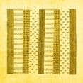thumbnail image 1 of Ahgly Company Indoor Square Solid Yellow Modern Area Rugs, 8' Square, 1 of 4