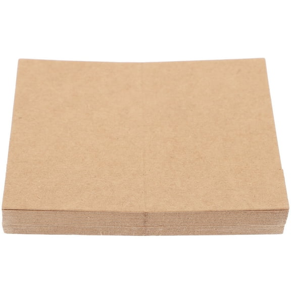 LEORX 35Pcs Folded Paper Office Light Brown 4x3.5x0.2in