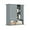 Gray Small Size, variant on Smuxee Bathroom Wall Storage Cabinets with Door and Open Shelves,over the Toilet Storage,Black Small