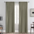 thumbnail image 2 of Loft Living Sicily Room Darkening Dual Header Indoor Curtain 50 x 95 in Taupe, 2 of 7