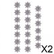 thumbnail image 1 of 2x20 Piezas Adornos Con Parte Posterior Plana De Diamantes De Imitación De Flores Invitaciones Dijes Florales, 1 of 8