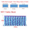 thumbnail image 2 of Curly Willow Tulle Table Skirt for Wedding Party Table Decoration, 2 of 8