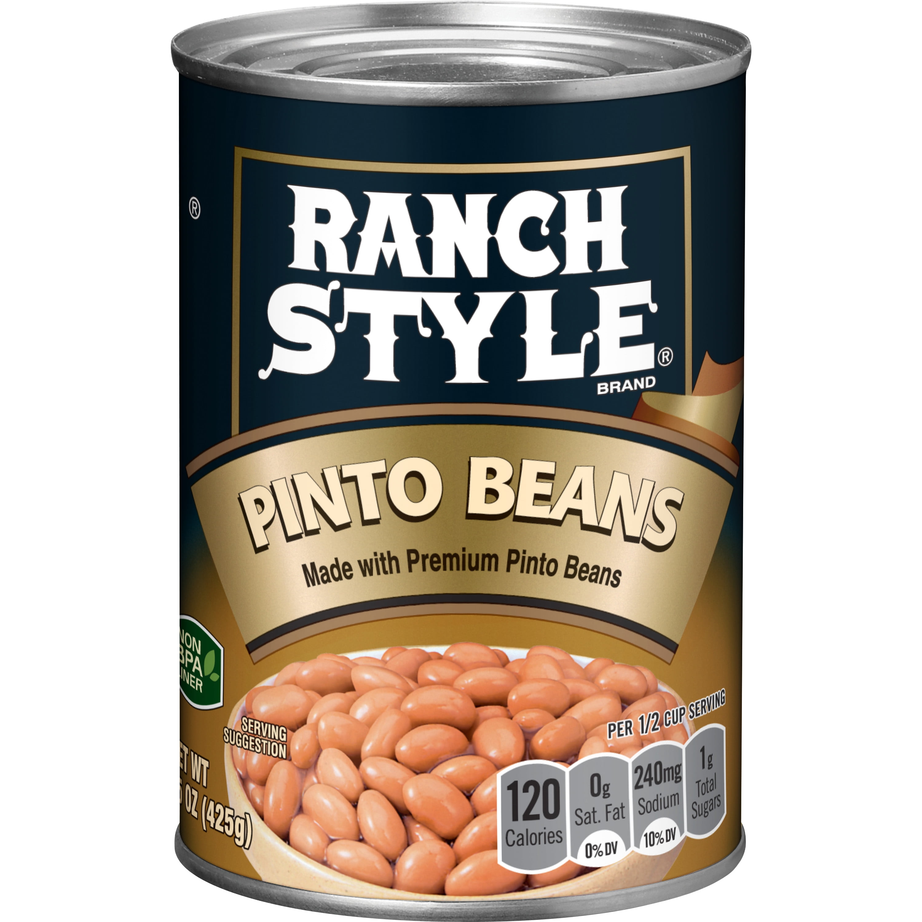 Ranch Style Premium Pinto Beans, Canned Beans, 15 oz - Walmart.com