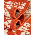thumbnail image 3 of Unique Loom Outdoor Trellis Collection Area Rug - Tiles (3' 1" Round Rust Red/Ivory), 3 of 8