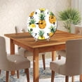 thumbnail image 5 of ZXCXRQFa Fruit Pineapple Silent Non Ticking Wooden Clock 10 Inch, Round Wall Clock,Decorative for Living Room, Kitchen, Home,Bathroom, Bedroom, Office or School, 5 of 7
