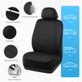 thumbnail image 3 of Auto Drive 1Piece Flint Car Seat Cover, Universal Fit, Black, 3 of 8