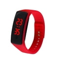 thumbnail image 1 of Moda Niños Relojes de pulsera al aire libre Hombres Mujeres Reloj digital LED Reloj de pulsera de silicona deportivo para estudiantes (rojo), 1 of 4
