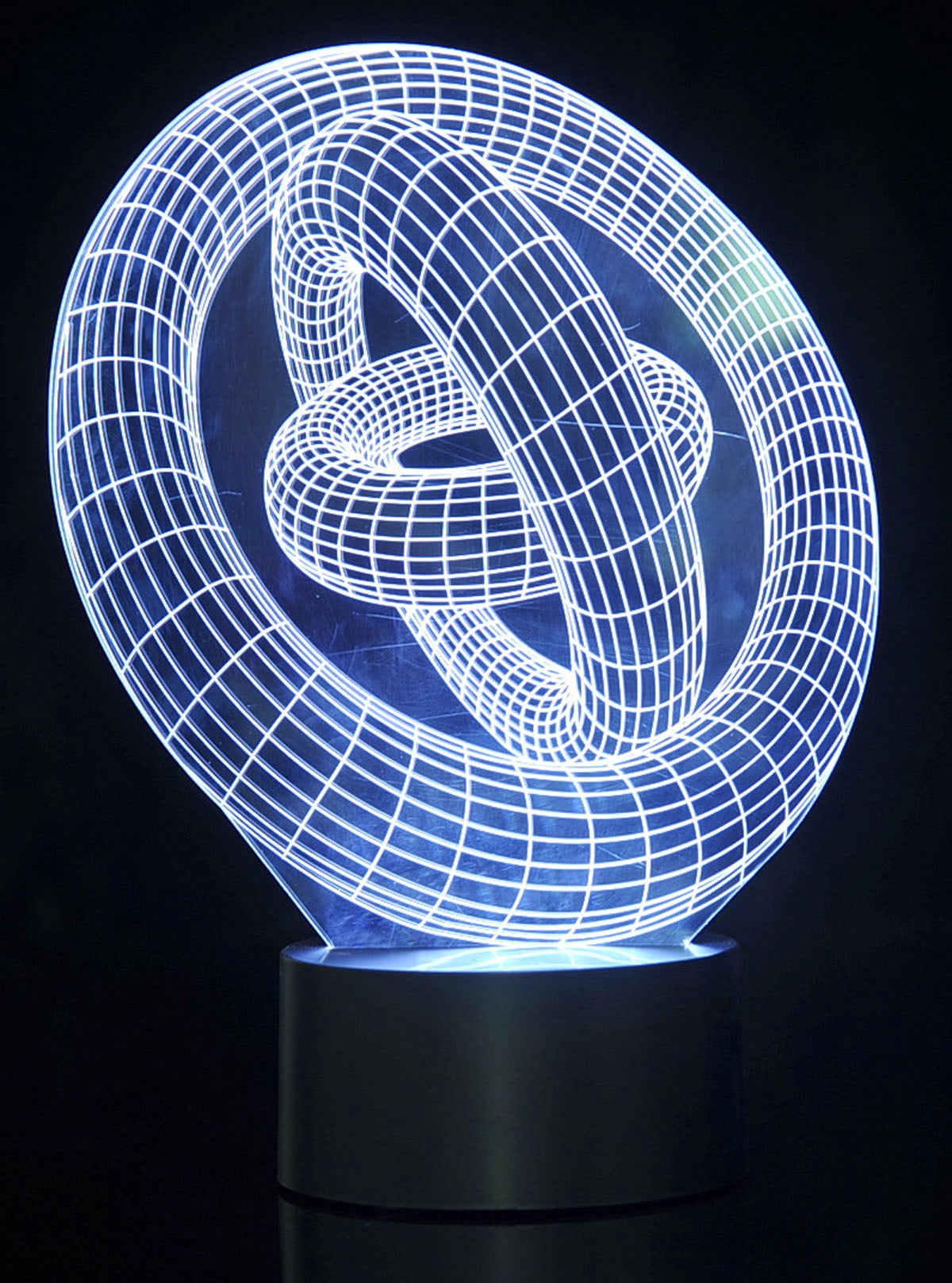 3D Ring-in-Ring Laser Cut Precision LED Lights Shop All Novelty Light