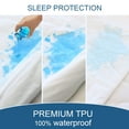 thumbnail image 4 of DISEN Twin Mattress Protector Waterproof Soft & Breathable Terry, Noiseless Mattress Cover Fits up -15" Depth, Skin-Friendly Machine Wash Mattress Protector Fitted Sheets, 4 of 10