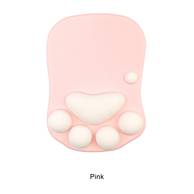 Ruiboury Wrist Protection With Mouse Mat Non-slide Base Safe Non-slide Bottom Unique DS-002 pink 1Set