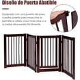 thumbnail image 4 of Puerta Plegable para Perro Costway Barrera de seguridad de madera 4 Piezas 203 x 76 x 1,8cm, 4 of 9