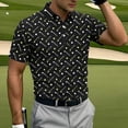 thumbnail image 4 of Tbopshirt Mens Shirts Short Sleeved Plus Size with Collar Business Collar Casual Sports Printed Button Top Shirt,S-3XL, 4 of 6