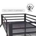 Novogratz Maxwell TwinOverFull Metal Bunk Bed with Ladder and
