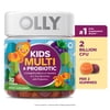 OLLY Kids Multivitamin + Probiotic Gummy, Daily Digestive Supplement, Zinc, Berry Flavor, 70 Count