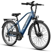 Jasion Roamer Electric Bike for Adults with 750W Motor, 48V 11Ah Removable Battery E Bike, 26'' Commuter City Cruiser Electric Bicycles, Shimano 7 Speed, Front Fork Suspension
