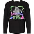 thumbnail image 3 of Inktastic Sarasota Florida Cute Swimming Manatee Long Sleeve T-Shirt, 3 of 5