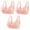 Hot Pink, variant on yievot Women's Daily Bras, 3 Pack Convenient Front Button Bra High Support Everyday Bra Wireless Push Up Bra Front Closure Sports Bras