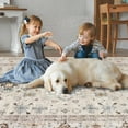 thumbnail image 4 of GAOMON 8x10 Vintage Oriental Machine Washable Area Rug Contemporary Stain Resistant Rugs Non-Slip Foldable Floral Printed Carpet for Living Room Bedroom Decor, Beige, 4 of 8