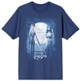 thumbnail image 5 of The Corpse Bride Movie Poster Art Women's Navy Blue Graphic Tee-Medium, 5 of 7