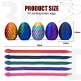 thumbnail image 3 of 5pcs 3D Printed Snake Egg Set Easter Articulated Basket Stuffed Mystery Egg Animal, 3 of 3