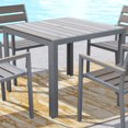 thumbnail image 1 of Gallant Sun Bleached Grey Square Outdoor Dining Table, 1 of 5