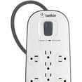 thumbnail image 5 of Belkin 12-Outlet Advanced Power Strip Surge Protector, 8ft Cord, Telephone And Coaxial Protection, 3996 Joules, 5 of 7