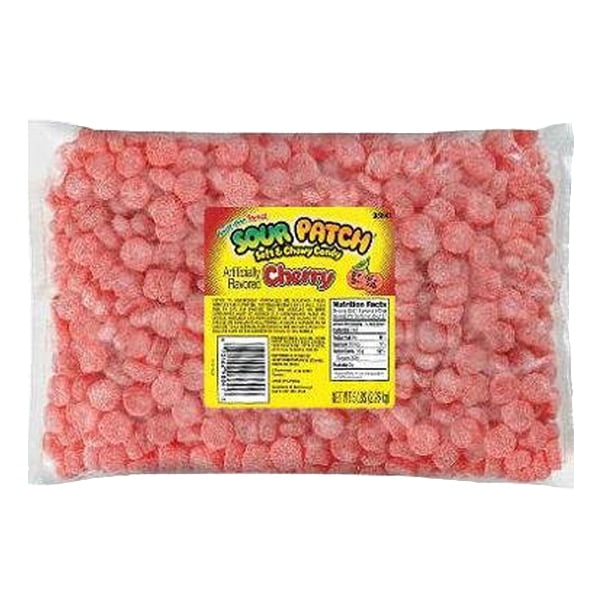 Sour Patch Cherry Soft & Chewy Candy 5 pounds Bags Single Pack