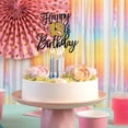 thumbnail image 2 of Papel con purpurina para decorar tartas Nogeqi para cumpleaños número 18, color negro y dorado, 2 of 7