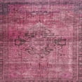 thumbnail image 1 of Ahgly Company Machine Washable Indoor Square Abstract Blush Red Pink Area Rugs, 3' Square, 1 of 7
