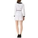 thumbnail image 3 of INSPIRE CHIC Women's Polka Dots Peter Pan Collar Contrast Long Sleeve Shirt Dress M White, 3 of 7