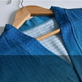 thumbnail image 6 of Clearance! robes for women terry cloth robes for women Womens Long Sleeve Cotton Robe Kimono Bathrobe Soft Solid Sleepwear Spa Robes With Pockets Big sales Blue, 6 of 9