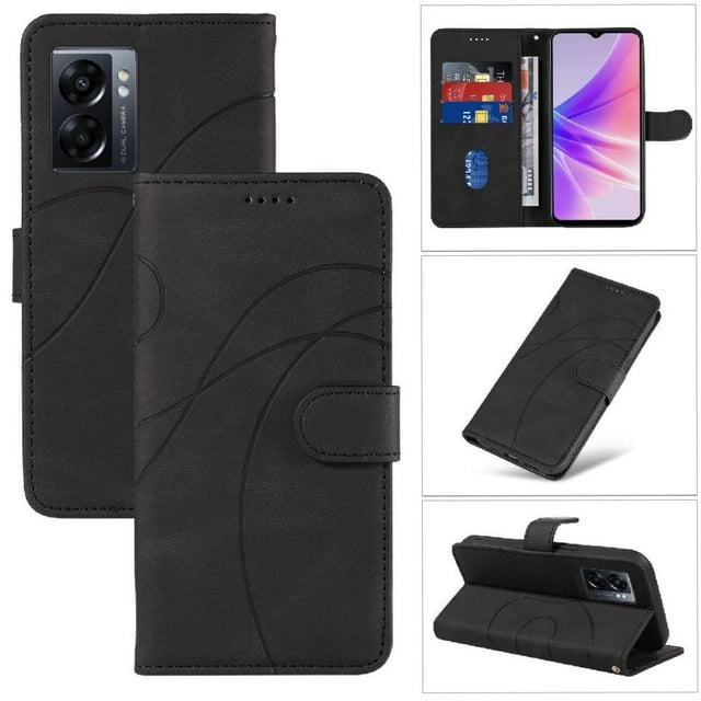 Flip Case For FOXDOCK OnePlus Nord N20 SE Card Slots and Kickstand Function Skin Feel Leather