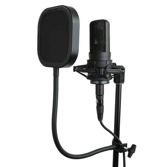 Audio Icon Flex Pro Replaceable Microphone Pop Shield Filter for Recording, Black