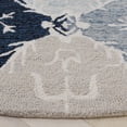 thumbnail image 3 of Safavieh Ebony Alene Floral Area Rug, Blue/Ivory, 6' x 6' Round, 3 of 10