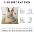 thumbnail image 5 of SHANXI Linen Throw Pillow Covers Cute with 's-Nest Flower Cushion Case Decor ( ) 24x24in, 5 of 5