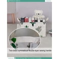 thumbnail image 5 of FANKANG Cesta de almacenamiento para guardería, cesta de lona para la colada, plegable con revestimiento impermeable de PE, almacenamiento de oficina, dormitorio, ropa, juguetes (L Rec-Cactus), 5 of 5